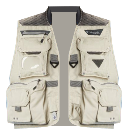 Fishing Vest XL By Crystal River - Granith