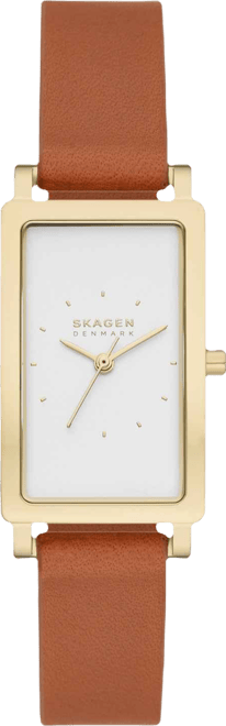 Women's Hagen Quartz Three Hand Brown Leather Watch, 22mm