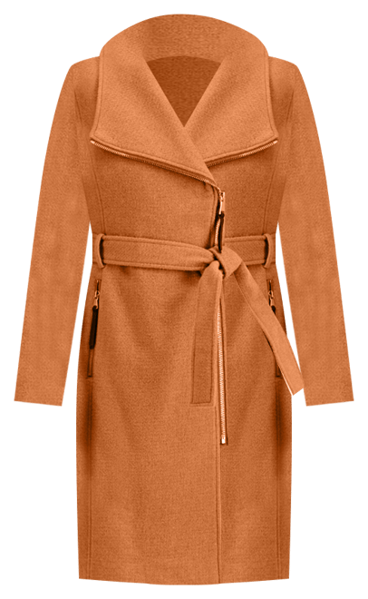Womens Wool Blend Belted Wrap Coat, Created for Macys