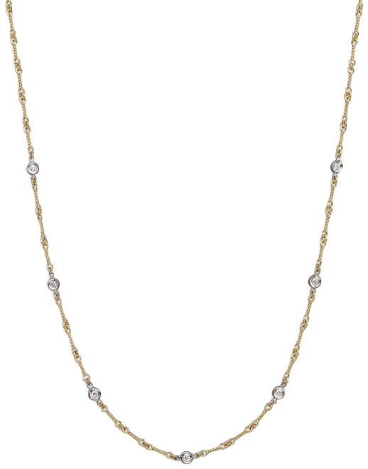 Roberto coin diamond station on sale necklace