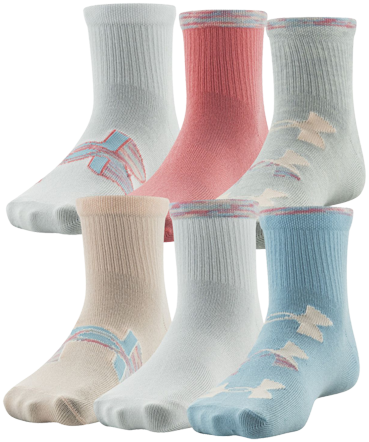 Unisex UA Training Cotton Quarter 6-Pack Socks