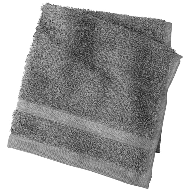 Essentials Gray Washcloth, Cotton Sold by at Home