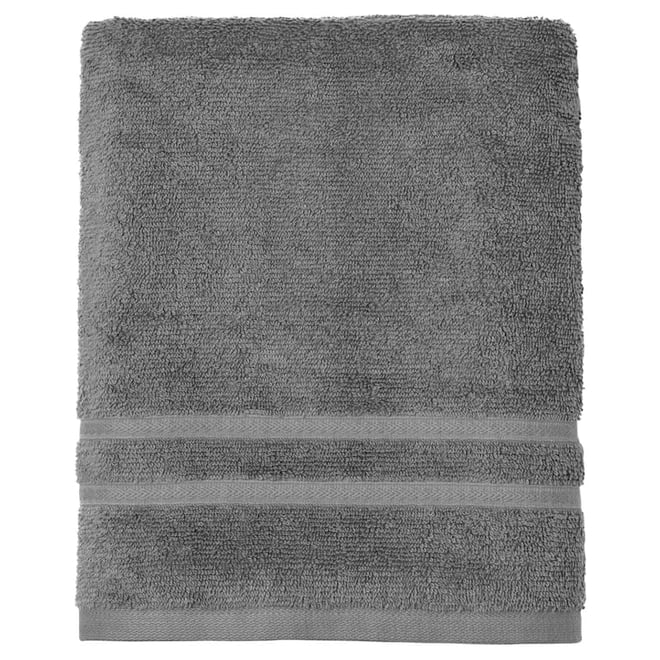 Essentials Gray Washcloth, Cotton Sold by at Home