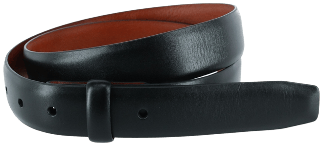 Trafalgar Mens Cortina Leather 30mm Compression Belt Strap - Dark Brown