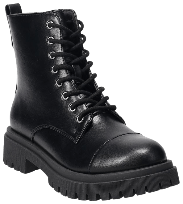 Brilliant Basics Women's Lace Up Combat Boots - Black