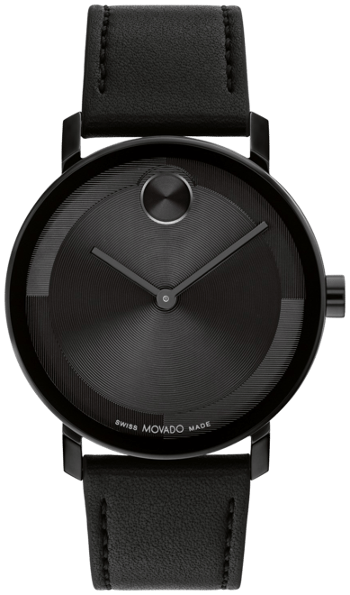 Movado Men s Bold Evolution 2.0 Swiss Quartz Black Leather Watch 40mm Macy s