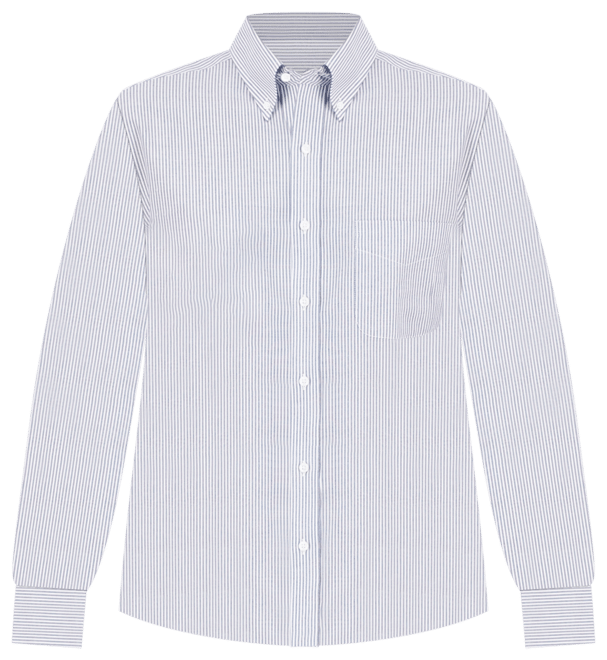 Club Room Men's Regular Fit University Stripe Dress Shirt, Created