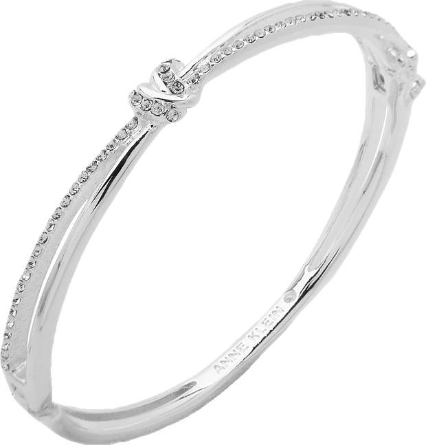 Hinge Bangle With Knot Bracelet