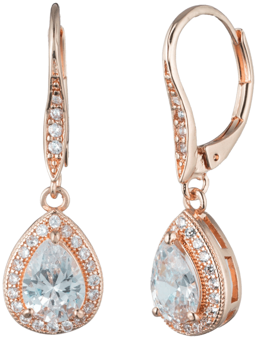 Anne klein rose gold earrings hot sale