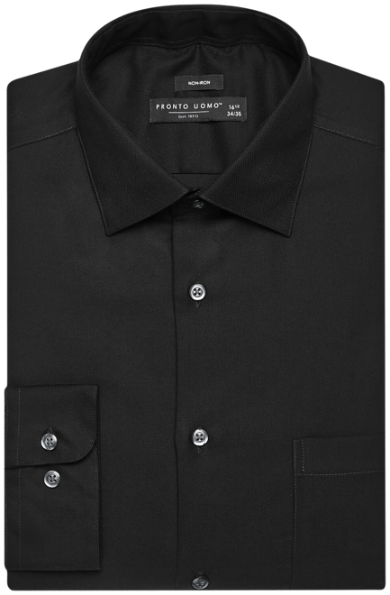 pronto uomo dress shirt review Modern Fit Queens Oxford Dress Shirt | Black