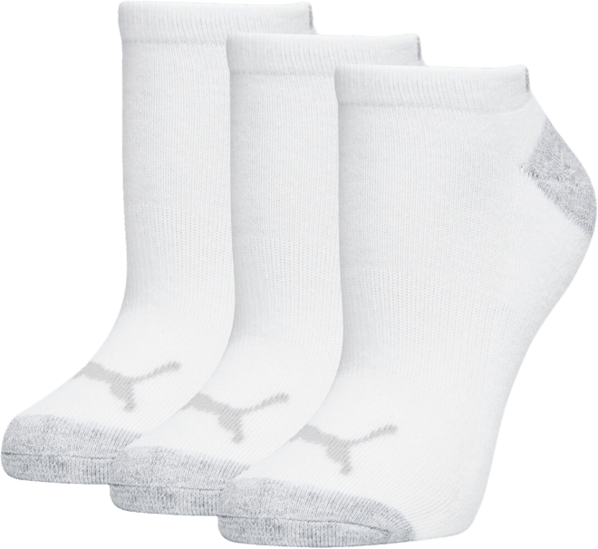 PUMA Women's Half-Terry Low Cut Socks (3 Pairs)