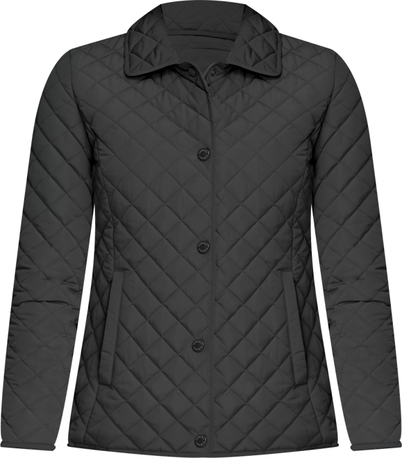 Womens Collared Quilted Coat