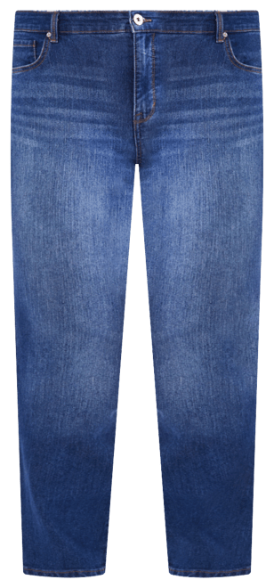 Style & Co Plus Size High-Rise Straight-Leg Jeans, Exclusively at Macy's