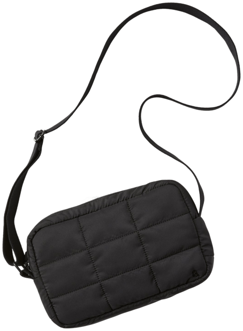 Grey quilted hot sale crossbody bag