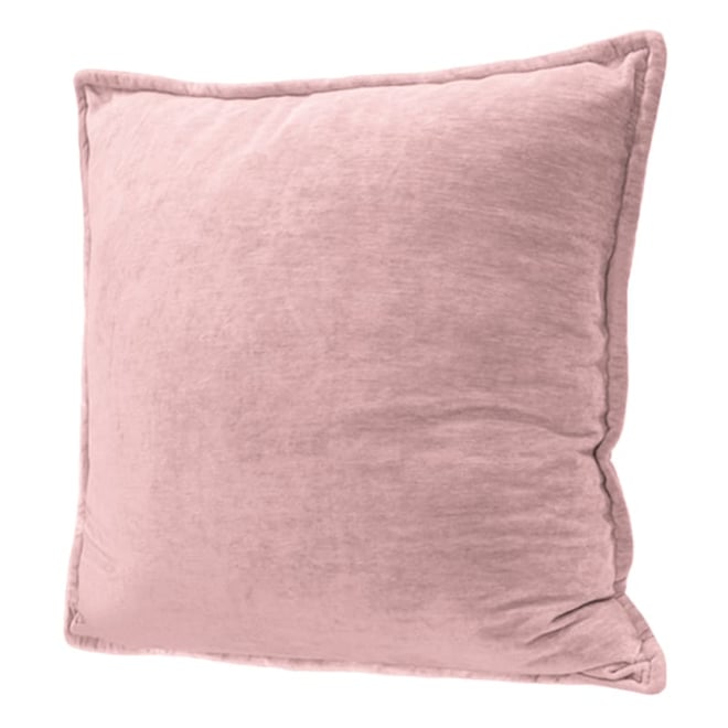 Blush Pink Lucca Velvet Throw Pillow Set (x2)