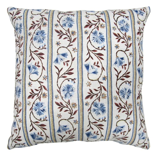 Floral clearance embroidered pillow