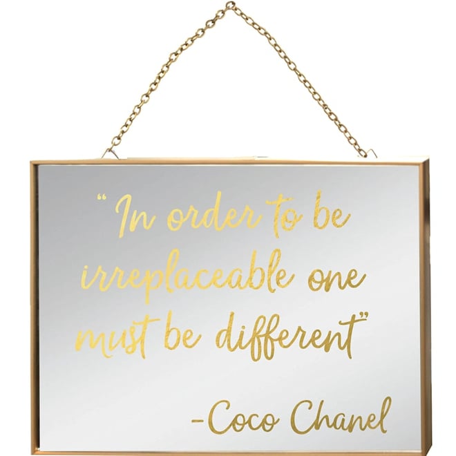 coco chanel irreplaceable quote blk Throw Blanket for Sale by