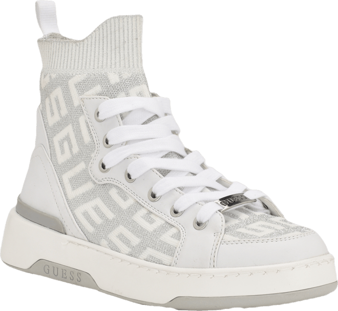 Women's Mannen Knit Hi-Top Lace-Up Fashion Sneakers