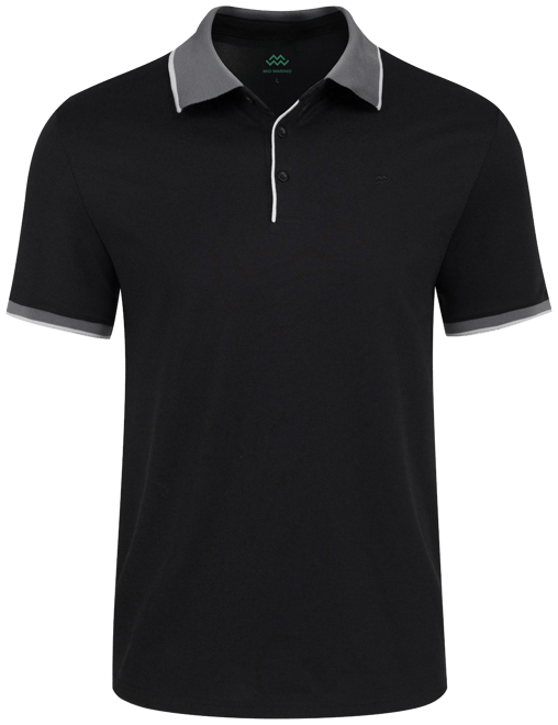 Men's Classic-Fit Cotton-Blend Pique Polo Shirt with Contrast Collar