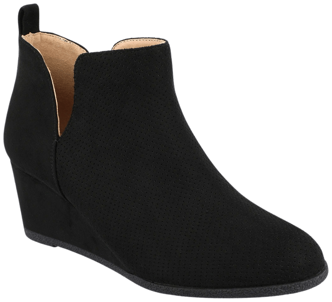 Journee Collection Womens Mylee Wd Wedge Heel Booties Wide Width JCPenney