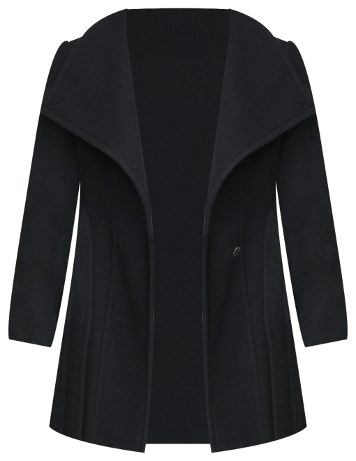 Women's Asymmetrical Belted Wrap Coat