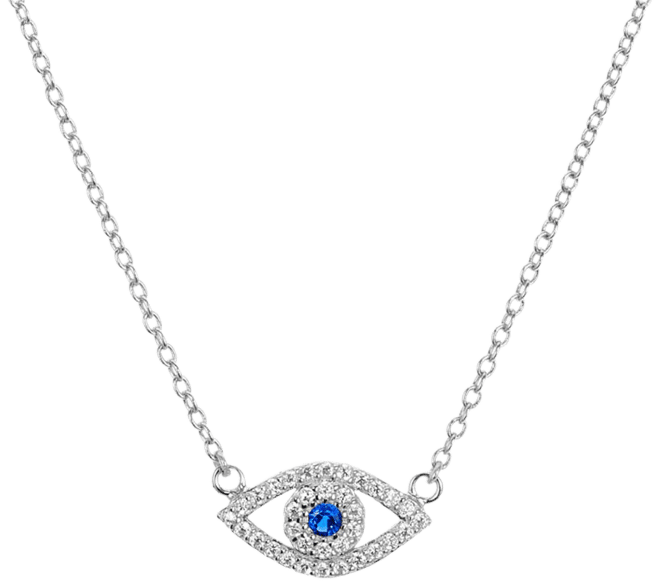 AQUA Sterling Silver Evil Eye Pendant Necklace, 15 - 100