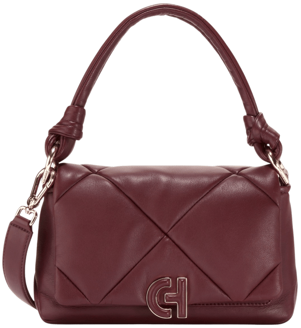 Quilted Puff Leather Shoulder Bag