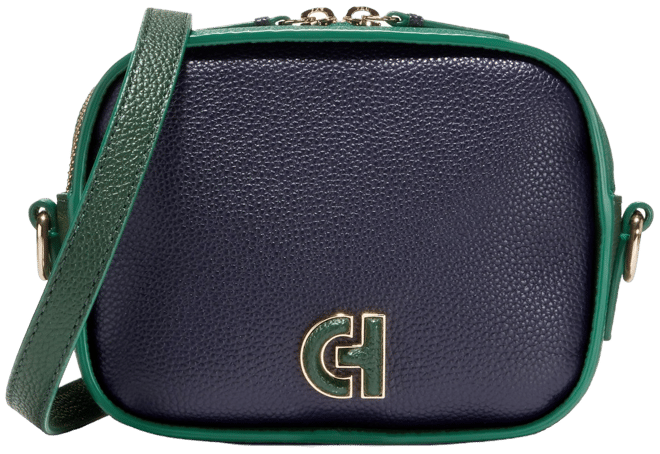 Cole haan camera leather crossbody bag hotsell