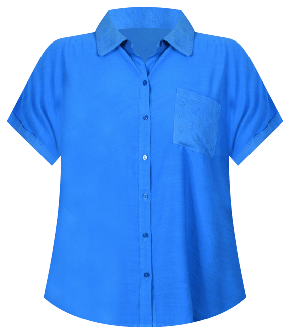 Plus Size Short Extended Sleeve Blouse