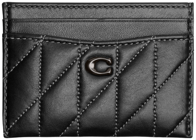 COACH Essential Quilted Pillow Leather Card Case - Macy's