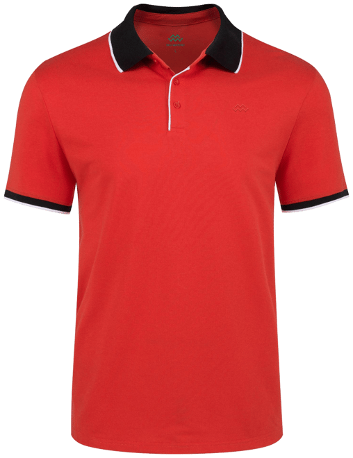 Men's Classic-Fit Cotton-Blend Pique Polo Shirt with Contrast Collar