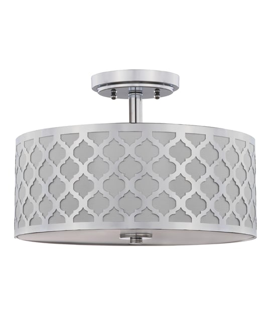 Kora Quatrefoil 3 Light 15"D Gold Flush Mount