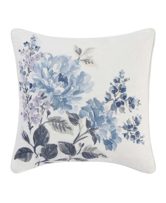 Chloe Cottage Embroidered Decorative Pillow, 16" x 16"