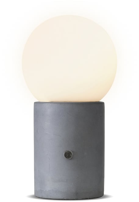 Kai 11" Dimmable Led Cement Modern Table Lamp