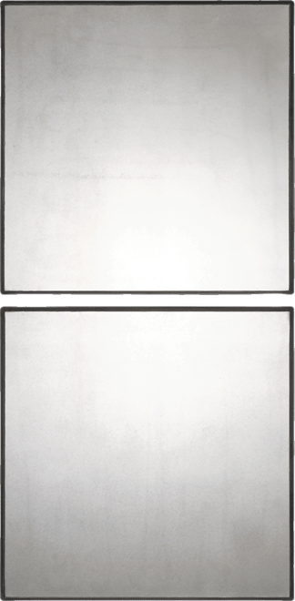 Matty Antiqued Square Mirrors, Set of 2