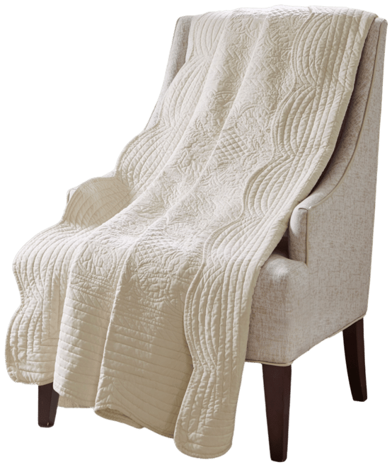 Tuscany Scalloped-Edge Throw, 60" x 72"