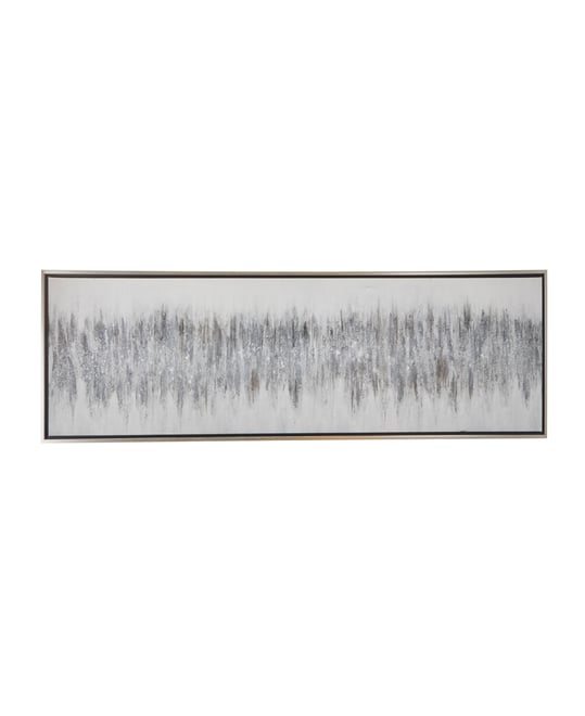 Canvas Abstract Framed Wall Art with Silver-Tone Frame, 71" x 1" x 20"