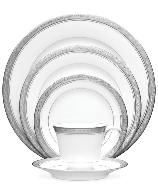 Dinnerware, Crestwood Platinum 5 Piece Place Setting