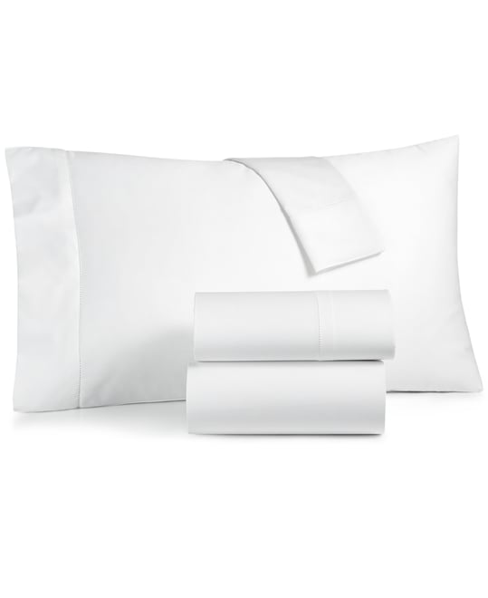 Solid 550 Thread Count 100% Cotton 3-Pc. Sheet Set, Twin Xl, Exclusively at Macy's