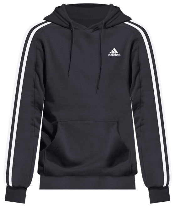Men's Essentials 3-Stripes Regular-Fit Fleece Hoodie, Regular & Big & Tall