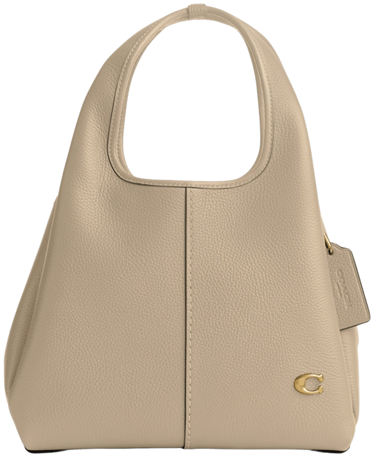 Pebbled leather shoulder discount bag