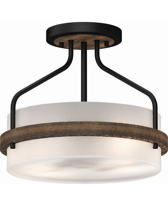 Emery 2-Light Semi-Flush Mount Ceiling Fixture