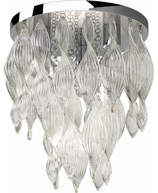 Genevieve 3-Light Flush Mount Ceiling Fixture