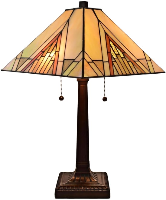 Tiffany Style Mission Table Lamp
