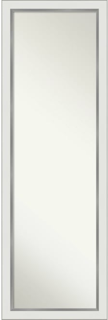 Eva Silver-tone on The Door Full Length Mirror, 17.12" x 51.12"