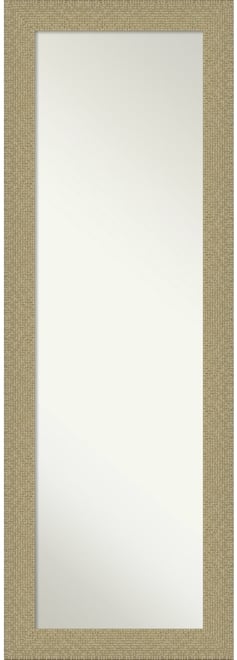 Mosaic Gold-tone on The Door Full Length Mirror, 18.25" x 52.25"