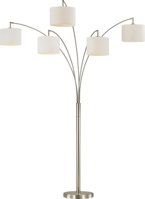 Lucianna 83" 5-Arch Led Floor Lamp with Dimmer
