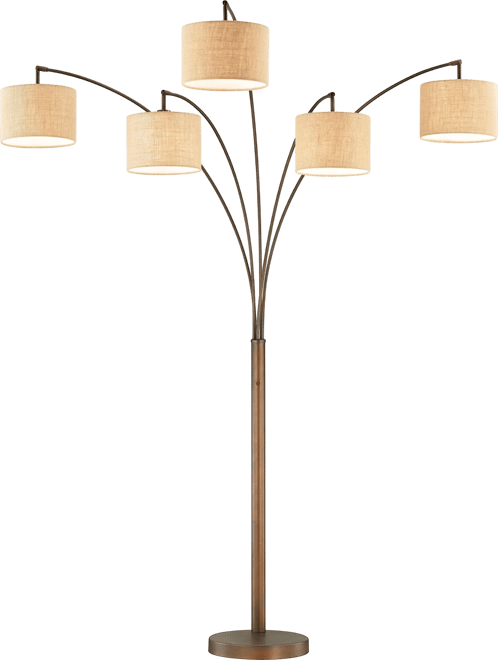 Lucianna 83" 5-Arch Led Floor Lamp with Dimmer