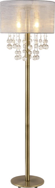 Charlotte 61" 2-Light Led Floor Lamp Bubble Balls with Dimmer Swtich