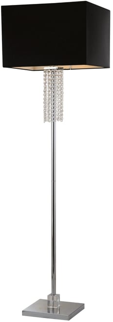 Adelyn 63" Square Modern Crystal Floor Lamp